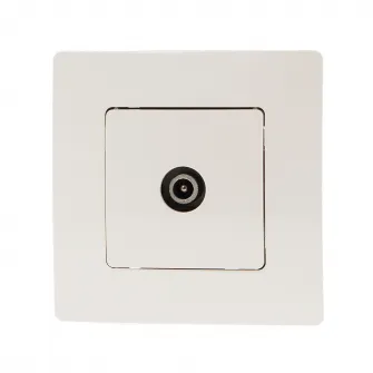 Priza TV tata Legrand Niloe L396461, montaj incastrat, IP20, Alb