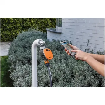 Programator pentru irigare/udare GF ECO BLUETOOTH GF Garden,control prin aplicatie,adaptor 3/4,functionare cu baterie