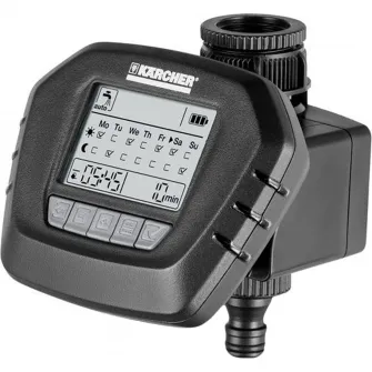Programator pentru irigare/udare Karcher WT 5,timp udare pana la 120 minute,4 moduri de functionare,1 - 2 sesiuni irigare/zi,functioneaza cu baterie