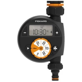 Programator universal pentru irigare Fiskars 1054791, 1 iesire, ecran LCD