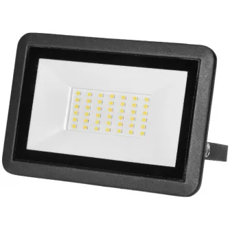 Proiector LED Adviti Faro AD-NL-6254BL4, 30W, LED SMD, 2400 lm, IP65, 4000K, Aluminiu, Negru