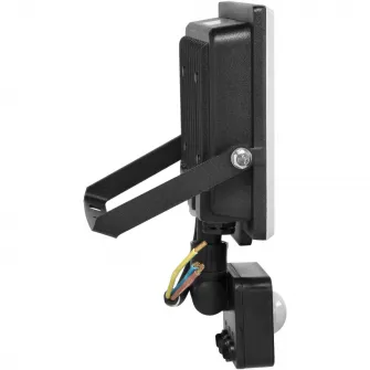 Proiector LED Adviti Porto S AD-NL-6464BLR4, cu senzor de miscare, 30W, LED SMD, 2400 lm, IP44, 4000K, Aluminiu, Negru