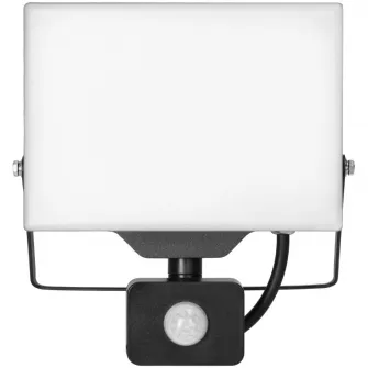 Proiector LED Adviti Porto S AD-NL-6465BLR4, cu senzor de miscare, fara rama, 50W, LED SMD, 4000 lm, IP65, 4000K, Aluminiu, Negru