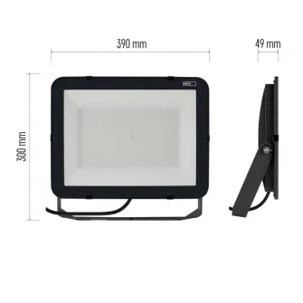Proiector LED Emos PROFI ZS2672, 200W, 22000 lm, IP65, lumina rece, aluminiu, Negru