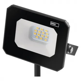 Proiector LED Emos Simpo, 10W, 1000 lm, temperatura lumina neutra (4000K), IP65, Aluminiu, Negru
