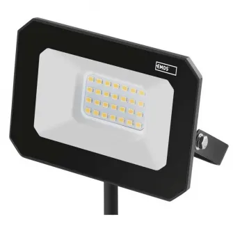 Proiector LED Emos Simpo, 20W, 2000 lm, temperatura lumina neutra (4000K), IP65, Aluminiu, Negru