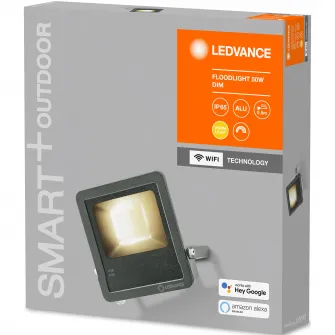 Proiector LED inteligent pentru exterior LEDVANCE SMART+ Wi Fi 50W, 4250 lm, temperatura lumina calda (3000K), IP65, dimabil, compatibil amazon alexa/Google Assistant