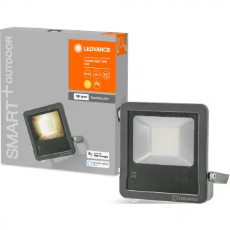Proiector LED inteligent pentru exterior LEDVANCE SMART+ Wi Fi 50W, 4250 lm, temperatura lumina calda (3000K), IP65, dimabil, compatibil amazon alexa/Google Assistant