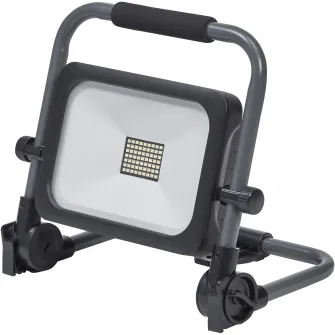 Proiector LED (lampa de lucru) LEDVANCE R-Stand, 30W, 3000 lm, lumina rece (6500K), IP54, dimabil pe 3 nivele, USB/USB-C, 4 x Lithium 18650 3.7V inclus, Negru/Gri