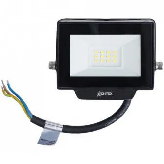 Proiector LED Lightex Hero 504AL0011405, 10W, 900 lm, temperatura lumina rece (6500K), IP65, Aluminiu, Negru, Clasa energetica F