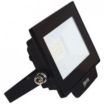Proiector LED Lightex Hero 504AL0011405, 10W, 900 lm, temperatura lumina rece (6500K), IP65, Aluminiu, Negru, Clasa energetica F
