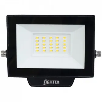 Proiector LED Lightex Hero 504AL0011417, 20W, 2700 lm, temperatura lumina neutra (4000K), IP65, Aluminiu, Negru, Clasa energetica F