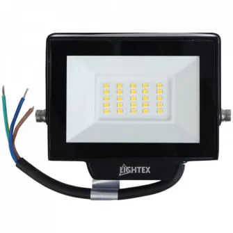 Proiector LED Lightex Hero 504AL0011417, 20W, 2700 lm, temperatura lumina neutra (4000K), IP65, Aluminiu, Negru, Clasa energetica F