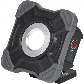 Proiector LED portabil (lampa de lucru) LEDVANCE Pocket, 10W, 800 lm, lumina rece (6500K), IP54, dimabil pe 3 nivele, USB-C, 1 x Lithium 18650 3.7V inclus, Negru/Gri