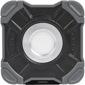 Proiector LED portabil (lampa de lucru) LEDVANCE Pocket, 10W, 800 lm, lumina rece (6500K), IP54, dimabil pe 3 nivele, USB-C, 1 x Lithium 18650 3.7V inclus, Negru/Gri