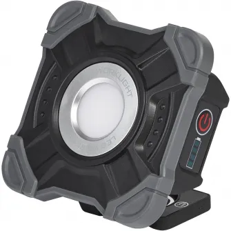 Proiector LED portabil (lampa de lucru) LEDVANCE Pocket, 10W, 800 lm, lumina rece (6500K), IP54, dimabil pe 3 nivele, USB-C, 1 x Lithium 18650 3.7V inclus, Negru/Gri