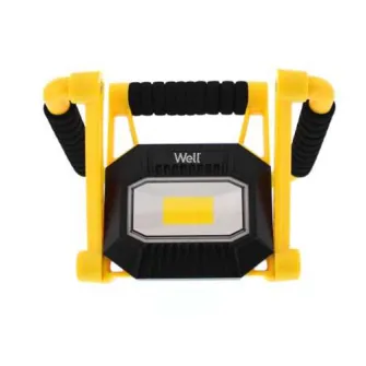 Proiector LED portabil Well Mobile, reincarcabil, 10W, 700 lm, 3.7V, 2200mAh, lumina 4000K, IP65