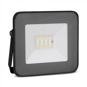 Proiector LED RGB inteligent V-TAC 5985, Bluetooth, 20W, 1400 lm, A++, lumina colorata si alba, Aluminiu, Negru