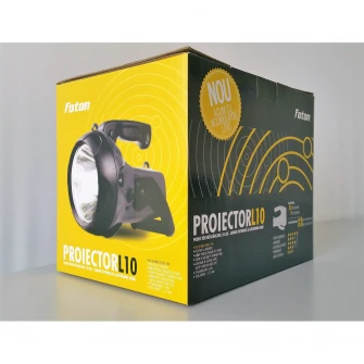 Proiector reincarcabil Foton L10 doua faze LED 10W, 850 lumeni, acumulator Li-Ion 3.7V 4Ah