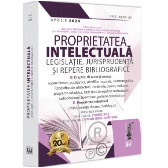Proprietatea intelectuala. Legislatie, jurisprudenta si repere bibliografice: aprilie 2024, Viorel Ros, Ciprian Raul Romitan