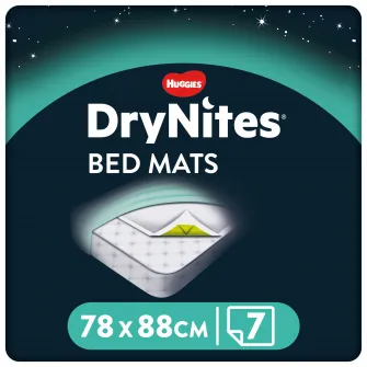 Protectie pentru pat absorbanta Huggies DryNites, 88x78 cm, 7 buc