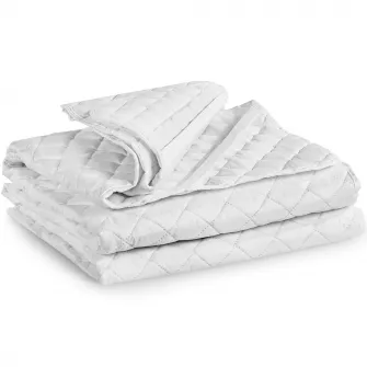 Protectie saltea Somnart HypoAllergenicMed, microfibra, 160x200 cm, lavabila la 95°C