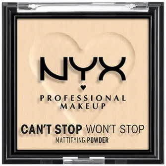 Pudra pentru ten NYX PM Cant Stop Wont Stop Mattifying Powder 1 Fair, 6 g
