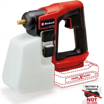 Pulverizator pe acumulator Einhell Power X-Change GE-WS 18/10 Li-Solo, capacitate rezervor 1 litru, presiune maxima pompa 2.5 bar, fara acumulator si incarcator in setul de livrare