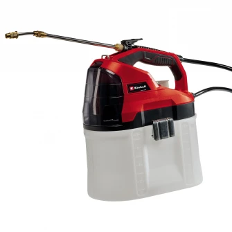 Pulverizator pe acumulator Einhell PXC GE-WS 18/75 Li-Solo, volum curgere 60l/h, rezervor 8.2 l, presiune max. 3.5 bar, lungime furtun 140 cm + Starter Kit Einhell PXC 18V 2,5Ah, max 720 W