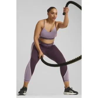Puma, Bustier acu bretele ajustabile, Alb optic, Violet tyrian, Liliac prafuit, XS