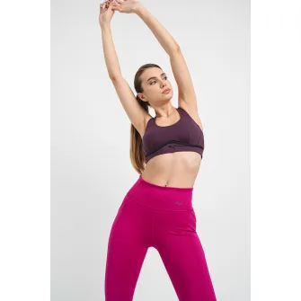Puma, Bustiera cu burete detasabil pentru fitness 4Keeps, Violet aubergine, XS