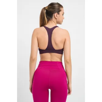 Puma, Bustiera cu burete detasabil pentru fitness 4Keeps, Violet aubergine, XS