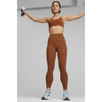 Puma, Bustiera fara cusaturi pentru antrenament Move Shapelux, Maro scortisoara, XS