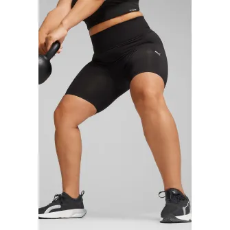 Puma, Colanti scurti cu talie inalta, pentru antrenament Shapeluxe, Negru, XS
