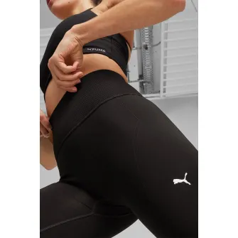 Puma, Colanti scurti cu talie inalta, pentru antrenament Shapeluxe, Negru, XS