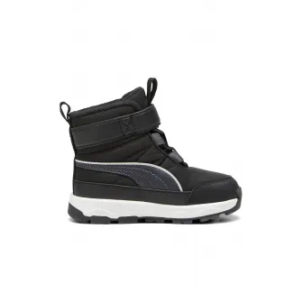 Puma, Ghete cu logo Evolve AC+, Negru, Gri inchis, 19 EU
