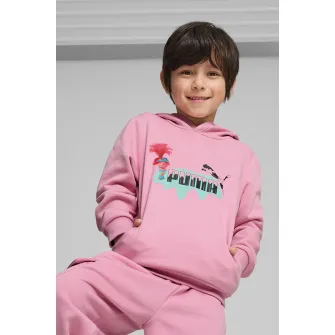 Puma, Hanorac cu imprimeu Trolls, Roz deschis, 104 CM