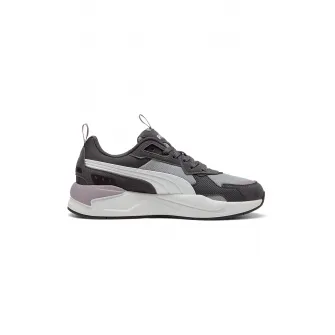 Puma, Pantofi sport cu garnituri din piele intoarsa X-Ray 3 SD, Negru, Gri deschis, 8