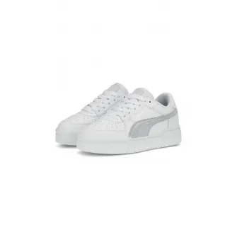 Puma, Pantofi sport de piele ecologica CA Pro, Gri deschis, Alb, 37.5 EU