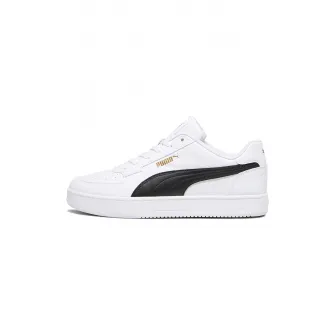 Puma, Pantofi sport de piele ecologica Caven 2.0, Negru, Alb, 10