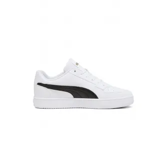 Puma, Pantofi sport de piele ecologica Caven 2.0, Negru, Alb, 10