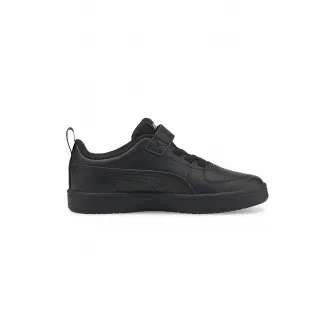 Puma, Pantofi sport de piele ecologica cu velcro Rickie AC, Negru, 29 EU