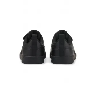 Puma, Pantofi sport de piele ecologica cu velcro Rickie AC, Negru, 32 EU