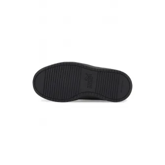 Puma, Pantofi sport de piele ecologica cu velcro Rickie AC, Negru, 27.5 EU