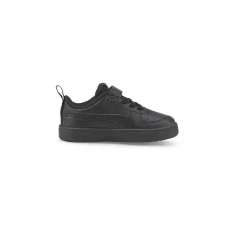 Puma, Pantofi sport de piele ecologica cu velcro Rickie, Negru, 19 EU