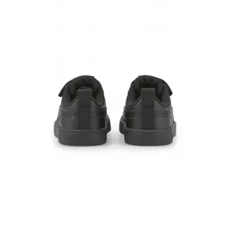 Puma, Pantofi sport de piele ecologica cu velcro Rickie, Negru, 19 EU
