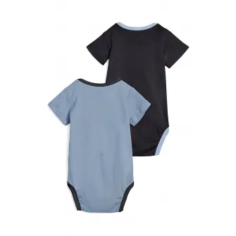 Puma, Set de body-uri din amestec de bumbac - 2 piese, Albastru, 68 CM