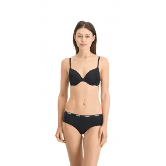 Puma, Set de chiloti hipster brazilian - 2 perechi, Negru, M