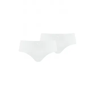 Puma, Set de chiloti hipster fara cusaturi - 2 perechi, Alb, M