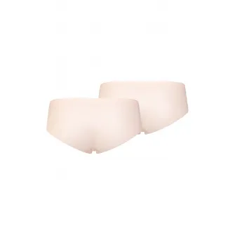 Puma, Set de chiloti hipster fara cusaturi - 2 perechi, Alb optic, XL